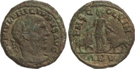 Roman Coins
AE 29. Acuñada el 244-249 d.C. FILIPO I. VIMINACIUM. MOESIA SUPERIOR. Anv.: IMP. IVL. PHILIPPVS AVG. Cabeza laureada a derecha. Rev.: P. ...