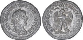 Roman Coins
Tetradracma. Acuñada el 244-249 d.C. FILIPO I. ANTIOQUIA. Anv.: Busto laureado a derecha, alrededor leyenda. Rev.: Águila en pie a derech...