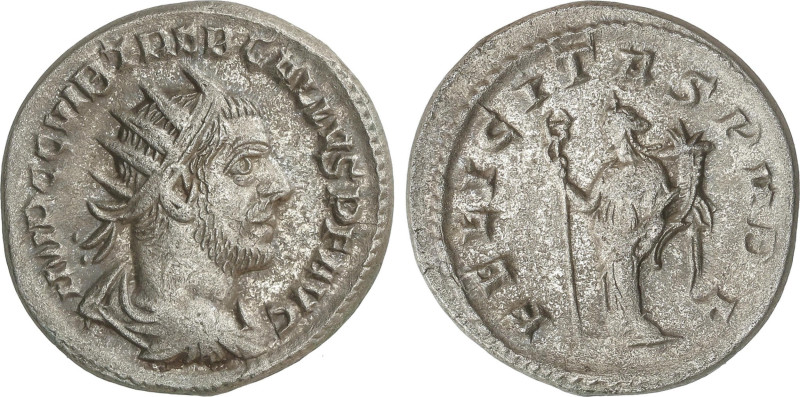 Roman Coins
Antoniniano. 251-253 d.C. TREBONIANO GALO. Rev.: FELICITAS PVBL. Fe...