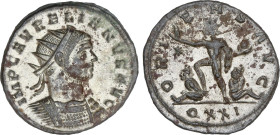 Roman Coins
Antoniniano. 270-275 d.C. AURELIANO. Anv.: IMP C. AVRELIANVS AVG. Busto radiado a derecha. Rev.: ORIENS AVG. En exergo QXXI. Sol en march...