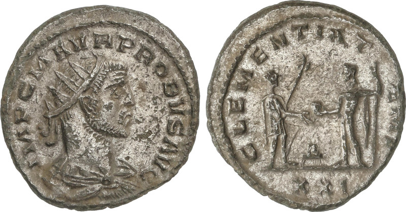 Roman Coins
Antoniniano. 276-282 d.C. PROBO. ANTIOQUÍA. Rev.: CLEMENTIA TEMP. P...