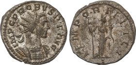 Roman Coins
Antoniniano. 276-282 d.C. PROBO. LUGDUNUM. Rev.: TEMPOR FELICI. Felicidad en pie a derecha con caduceo y cornucopia. 3,62 grs. Ve. Conser...