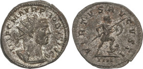 Roman Coins
Antoniniano. 276 d.C. PROBO. LUGDUNUM. Rev.: VIRTVS AVGVSTI. Probo en pie a derecha empuñando lanza y escudo, pisando cautivo y en exergo...