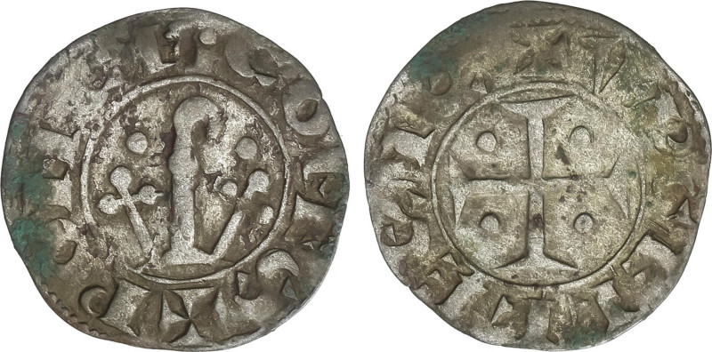 Medieval Coins
Diner. PONÇ DE CABRERA. COMTAT D´ URGELL. 0,7 grs. Ve. (Ligeras ...