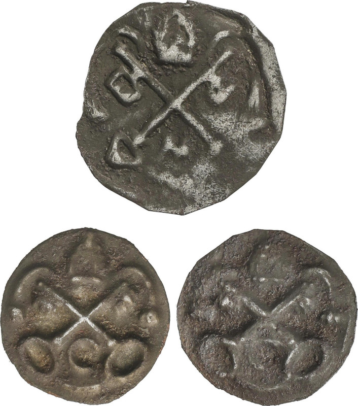 Medieval Coins
Lote 3 Pellofas. RIPOLL. Hojalata. A EXAMINAR. ESCASAS. Cru-2049...