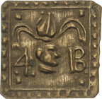 Medieval Coins
Pellofa. LA PIETAT. VIC. 0,24 grs. Latón. La B parece un 18. RARA. Cru-2254.2. EBC.