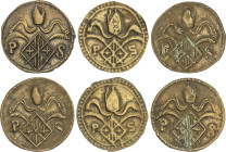 Medieval Coins
Lote 6 Pellofas. LA PIETAT. VIC. Latón. A EXAMINAR. Cru-2257. MBC a MBC+.