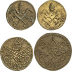 Medieval Coins
Lote 4 Pellofas. LA SEU. VIC. Latón. A EXAMINAR. Cru-2262, 2263, 2264.1, 2264.2. MBC+ a EBC.