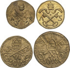 Medieval Coins
Lote 4 Pellofas. LA SEU. VIC. Latón. A EXAMINAR. Cru-2262, 2263, 2264.1, 2264.3. MBC+ a EBC.