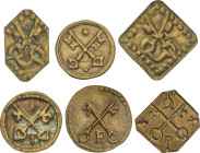 Medieval Coins
Lote 6 Pellofes. LA SEU. VIC. Latón. A EXAMINAR. Cru-2273, 2274, 2275, 2276, 2278, 2280. MBC a EBC-.