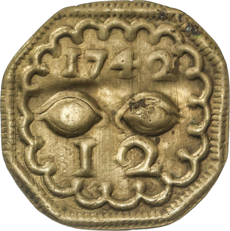 Medieval Coins
Pellofa. 1742. VILAFRANCA DEL PENEDÈS. 0,56 grs. Latón. Cru-2301...