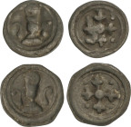 Medieval Coins
Lote 2 Ploms. FELANTIX. Pb. Cru-2402 (2). MBC.
