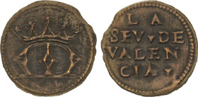 Medieval Coins
Jetón. LA SEU. VALENCIA. 0,59 grs. AE. Triangulo en leyenda. Cru-2481. MBC.
