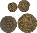Medieval Coins
Lote 4 Pellofas. Hojalata, Latón. Un par de Olot, otras dificiles de identificar. A EXAMINAR. BC+ a MBC.