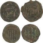 Medieval Coins
Lote 4 monedas Senyal. BALAGUER, CASTELLÓ DE FARFANYA, TARREGA?. AE. A EXAMINAR. BC+ a MBC-.