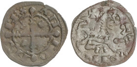Medieval Coins
Dinero. ALFONSO IX. ¿CIUDAD RODRIGO?. 0,99 grs. Ve. R retrógrada delante del león. FAB-129. MBC.