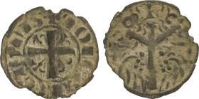 Medieval Coins
Dinero. FERNANDO III. LEÓN. 0,77 grs. Ve. (Cospel irregular y algo alabeado). FAB-212. MBC-.