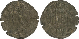 Medieval Coins
1/2 Cuartillo. ENRIQUE IV. CORUÑA. Rev.: Castillo, venera debajo. 0,61 grs. Ve. RARA. FAB-784. MBC-.