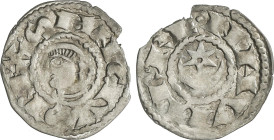 Medieval Coins
Dinero. SANCHO VII. Anv.: SANCIVS REX. Efigie a izquierda. Rev.: NAVARRE. Estrella sobre creciente. 0,68 grs. Ve. (Parte cospel faltad...