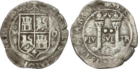 Spanish Monarchy
2 Reales. MÉXICO. Anv.: M - Escudo - O. 6,15 grs. (Oxidaciones limpiadas). AC-103. MBC-.