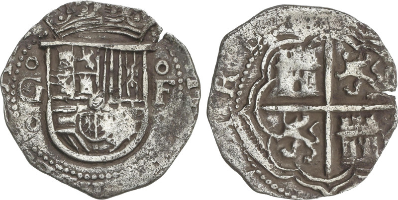 Spanish Monarchy
1 Real. S/F. GRANADA. F. 3,11 grs. (Oxidaciones). AC-197. MBC.