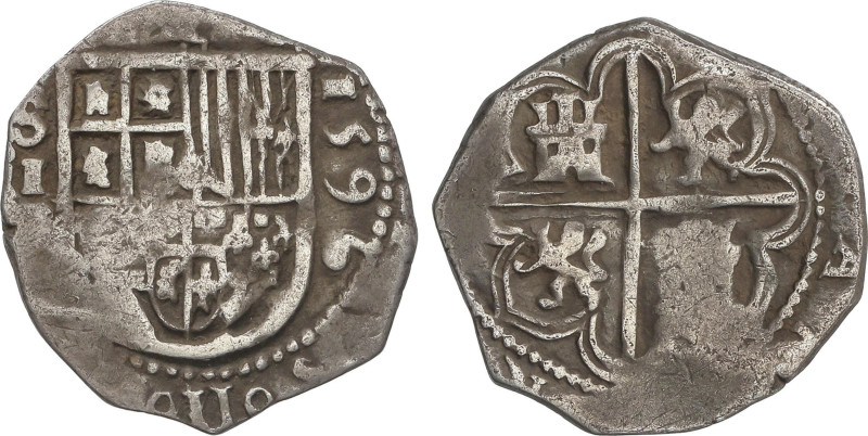 Spanish Monarchy
1 Real. 1596. SEVILLA. (B). 3,33 grs. AC-273. MBC-.