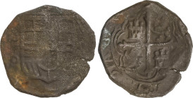 Spanish Monarchy
8 Reales. Sin fecha. MEXICO. F/O. 26,53 grs. (Oxidaciones). Pátina negra. AC-66. BC/BC+.