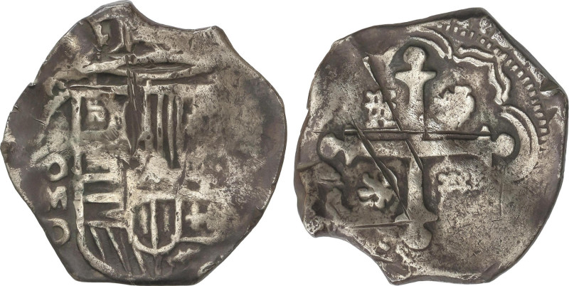 Spanish Monarchy
2 Reales. Fecha no visible. MÉXICO. P. 6,8 grs. (Golpecitos). ...