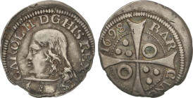 Spanish Monarchy
Croat. 1698. BARCELONA. 1,94 grs. Pátina. AC-212. MBC.