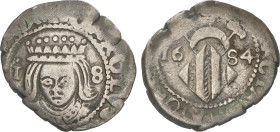 Spanish Monarchy
Divuité. 1684. VALENCIA. 1,84 grs. AC-329. MBC-/MBC.