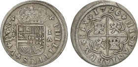 Spanish Monarchy
1 Real. 1726/1. MADRID. A. 3,07 grs. AC-436. MBC+.
