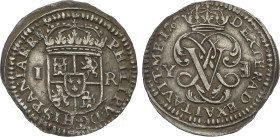 Spanish Monarchy
1 Real. 1707. SEGOVIA. Y. 2,65 grs. El 0 de la fecha pequeño. AC-621. EBC.
