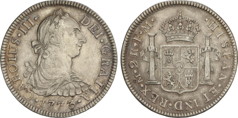 Spanish Monarchy
2 Reales. 1773. MÉXICO. F.M. 6,74 grs. AC-659. MBC+.