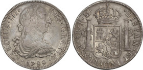 Spanish Monarchy
8 Reales. 1789. MÉXICO. F.M. 26,84 grs. Acuñación algo floja en anverso. Pátina. AC-1134. MBC.