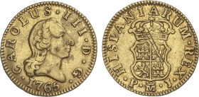 Spanish Monarchy
1/2 Escudo. 1765. MADRID. P.J. 1,75 grs. Cara de Rata. (Rayitas de ajuste en reverso). AC-1249. MBC+/MBC.