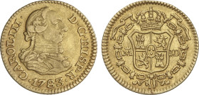 Spanish Monarchy
1/2 Escudo. 1783. MADRID. J.D. 1,75 grs. AC-1275. MBC/MBC+.