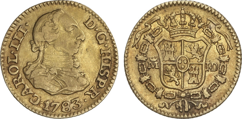 Spanish Monarchy
1/2 Escudo. 1783. MADRID. J.D. 1,75 grs. AC-1275. MBC+.
