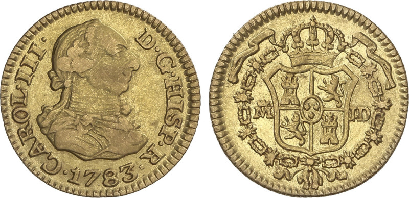 Spanish Monarchy
1/2 Escudo. 1783. MADRID. J.D. 1,72 grs. AC-1275. MBC.