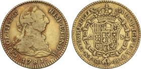 Spanish Monarchy
2 Escudos. 1781/71. MADRID. P.J. 6,67 grs. (Leves manchitas en anverso). AC-1559. MBC-/MBC.