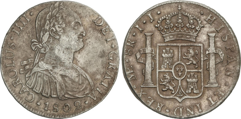 Spanish Monarchy
8 Reales. 1802. LIMA. I.J. 26,46 grs. Pátina. AC-920. MBC+.