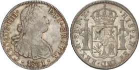 Spanish Monarchy
8 Reales. 1801. MÉXICO. F.T. 26,88 grs. Pátina y hojita en reverso. AC-971. MBC+.