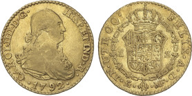 Spanish Monarchy
1 Escudo. 1792. MADRID. M.F. 3,41 grs. (Leves rayitas en anverso). Restos de brillo original. AC-1109. MBC/MBC+.