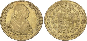 Spanish Monarchy
2 Escudos. 1801. MADRID. F.A./M.F. 6,56 grs. (Rayitas). AC-1302. MBC.
