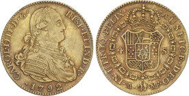 Spanish Monarchy
4 Escudos. 1792. MADRID. M.F. 13,42 grs. Pátina. AC-1475. MBC.