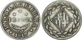 Spanish Monarchy
1 Peseta. 1813. BARCELONA. 5,29 grs. AC-37. MBC.