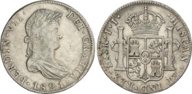 Spanish Monarchy
8 Reales. 1821. MÉXICO. J.J. 26,81 grs. AC-1337. MBC.