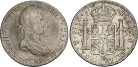 Spanish Monarchy
8 Reales. 1813. POTOSÍ. P.J. 26,93 grs. AC-1375. MBC+.