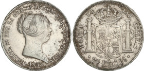 Spanish Monarchy
20 Reales. 1855. MADRID. 25,79 grs. (Oxidaciones). AC-597. MBC/MBC+.