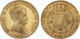 Spanish Monarchy
80 Reales. 1835. MADRID. C.R. 6,71 grs. AC-720. MBC+.