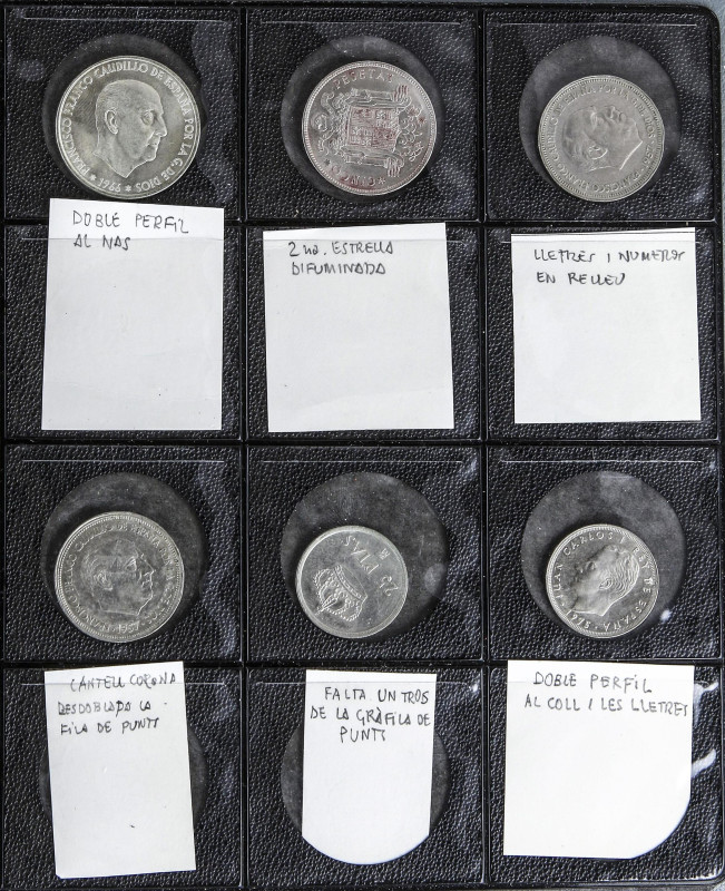 Peseta Period
Lote 60 monedas 10 Céntimos a 100 Pesetas. 1949 a 1990. Estado Es...